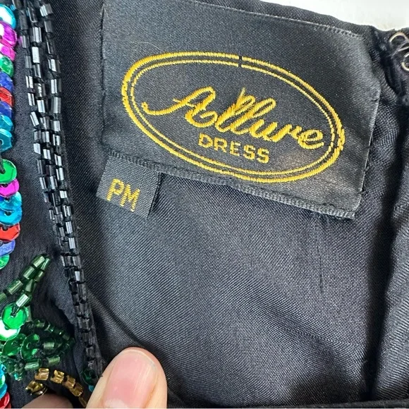 Vintage Beaded Sequin Star Top M - Picture 5 of 11